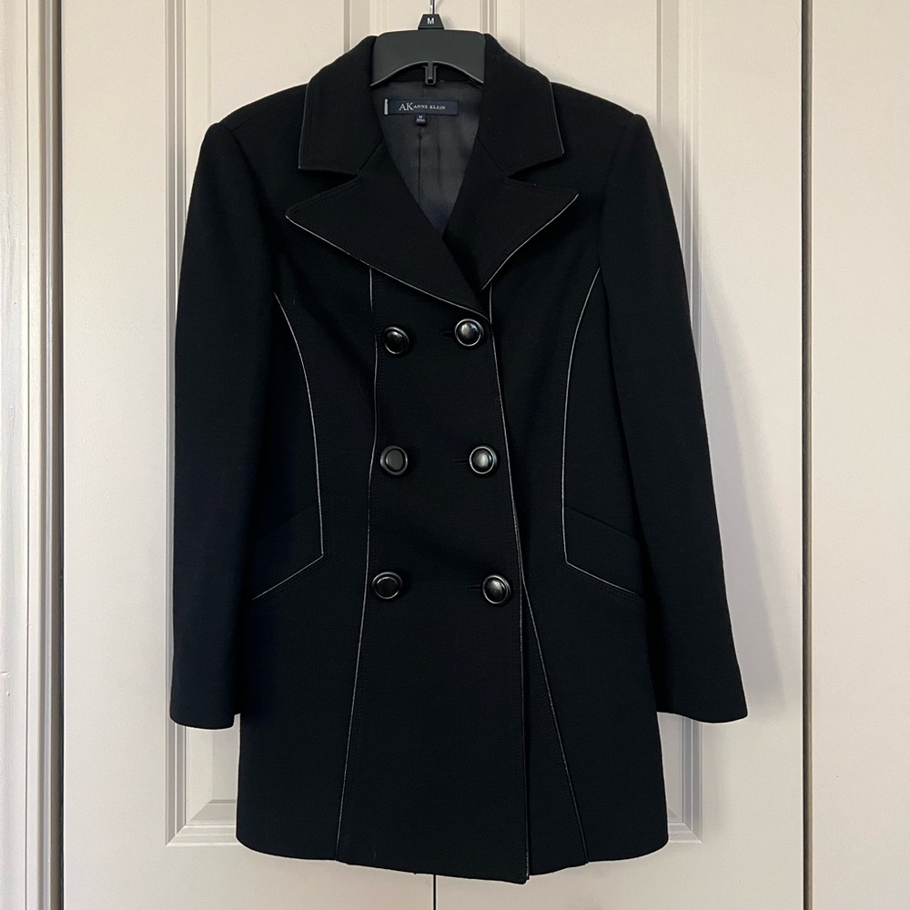 Anne Klein Black Wool Jacket